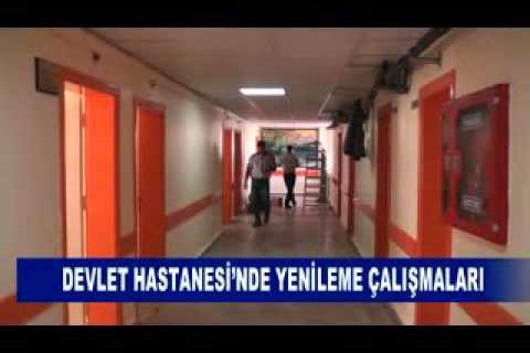 Devlet hastanesi’nde yenileme çalişmalari