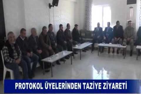 Protokol üyelerinden taziye ziyareti