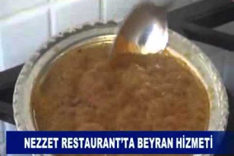 Nezzet restaurant’ta beyran hizmeti