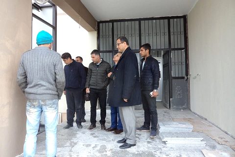 Nizip Kaymakamı Harun SARIFAKIOĞULLARI, Rabia Tuncel Öğrenci Yurdu inşaat çalışmaları