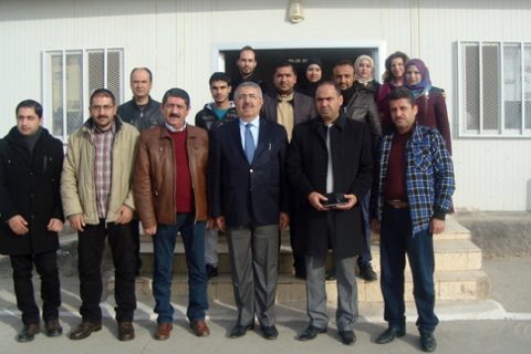 İlçe Milli Eğitim Müdürü Cengiz GÜNDEŞ Geçici Eğitim Merkezini Ziyaret Etti.