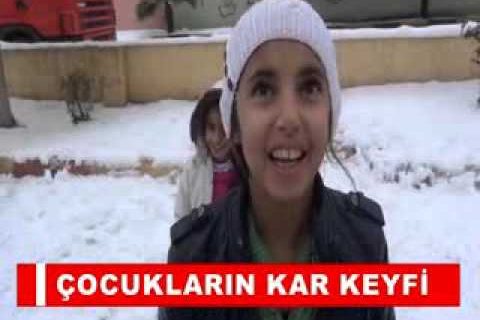 çocuklarin kar keyfi