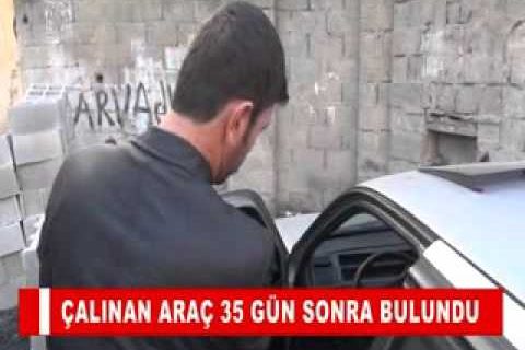 çalinan araç 35 gün sonra bulundu