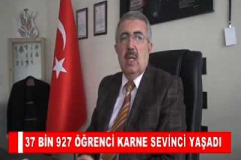 37 bin 927 öğrenci karne sevinci yaşadi