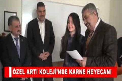 özel arti koleji’nde karne heyecani