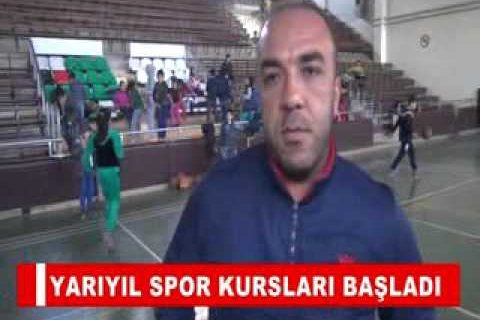 Yariyil spor kurslari başladi