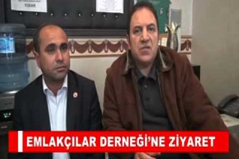 Emlakçilar derneği’ne ziyaret