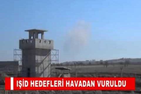 Işid hedefleri havadan vuruldu