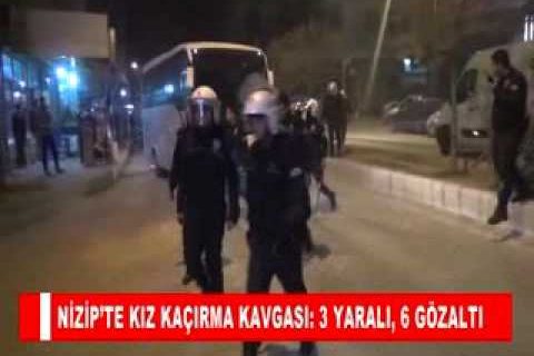 Nizip’te kiz kaçirma kavgasi 3 yarali, 6 gözalti