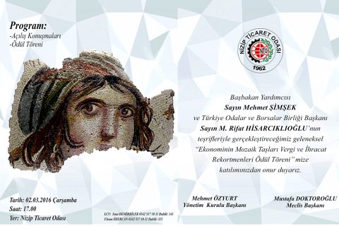 NTO Ekonominin Mozaik Taşları Vergi Ödül Töreni  Düzenleyecek