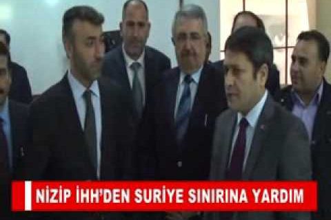 Nizip ihh’den suriye sinirina yardim