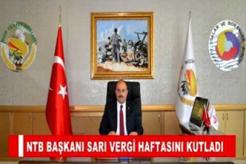 Ntb başkani sari vergi haftasini kutladi