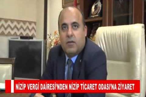 Nizip vergi dairesi’nden nizip ticaret odasi’na ziyaret