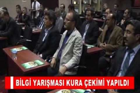 Bilgi yarişmasi kura çekimi yapildi