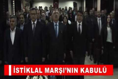Istiklal marşi’nin kabulü