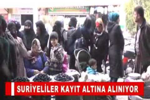 Suriyeliler kayit altina aliniyor