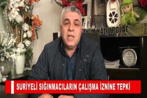 Suriyeli siğinmacilarin çalişma iznine tepki