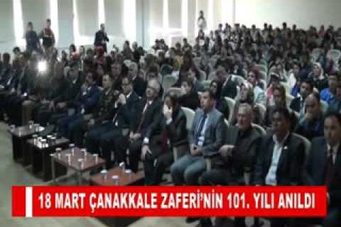 18 mart çanakkale zaferi’nin 101  yili anildi