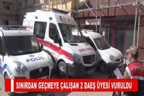 Sinirdan geçmeye çalişan 2 daeş üyesi vuruldu