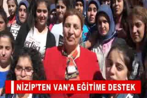 Nizip’ten van’a eğitime destek