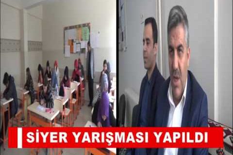 Siyer yarişmasi yapildi