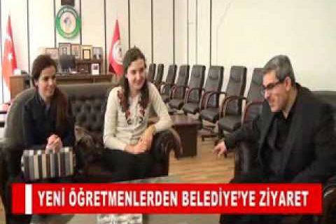 Yeni öğretmenlerden belediye’ye ziyaret