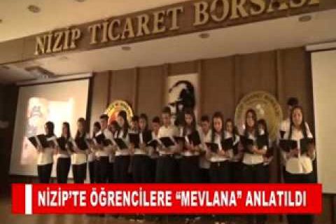 Nizip’te öğrencilere “mevlana” anlatildi
