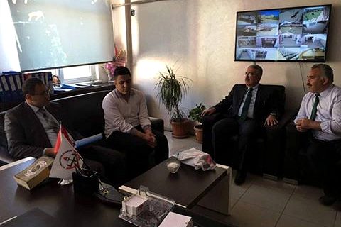 Nizip Kaymakamı Sayın Harun SARIFAKIOGULLARI, Nizip Sosyal Bilimler lisesini ziyaret 