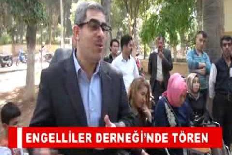 Engelliler derneği’nde tören