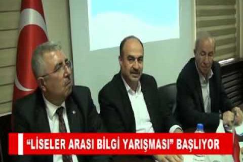 “liseler arasi bilgi yarişmasi” başliyor