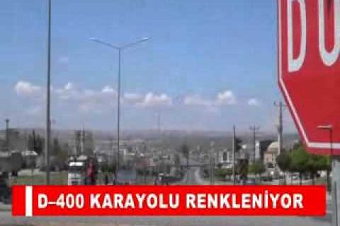 D–400 karayolu renkleniyor