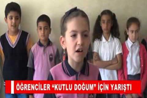 öğrenciler “kutlu doğum” için yarişti