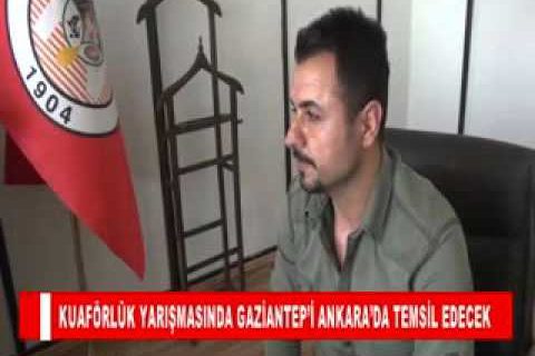 Kuaförlük yarişmasinda gaziantep’i ankara’da temsil edecek