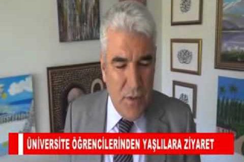 üniversite öğrencilerinden yaşlilara ziyaret