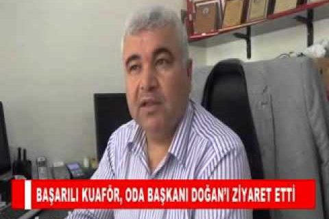 Başarili kuaför, oda başkani doğan’i ziyaret etti