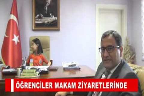öğrenciler makam ziyaretlerinde