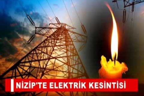 Nizipte elektrik kesintisi
