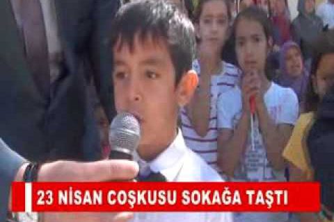 23 nisan coşkusu sokağa taşti
