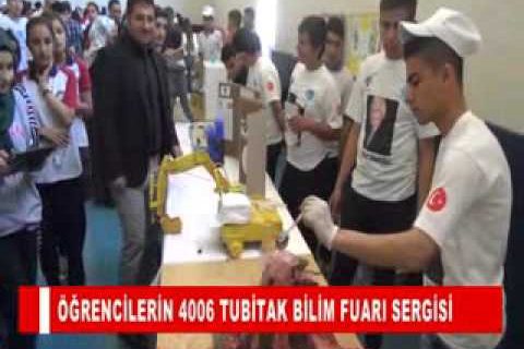 öğrencilerin 4006 tubitak bilim fuari sergisi