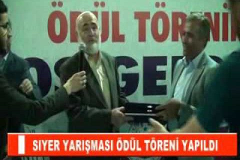 Siyer yarişmasi ödül töreni yapildi