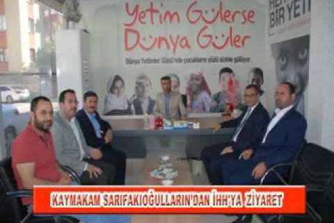 Kaymakam sarifakioğullarin’dan ihh'ya  ziyaret