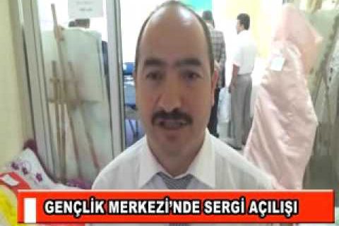 Gençlik merkezi’nde sergi açilişi