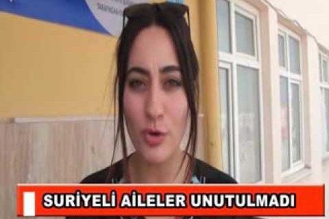 Suriyeli aileler unutulmadi