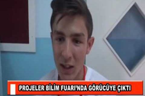 Projeler bilim fuari’nda görücüye çikti