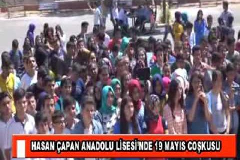 Hasan çapan anadolu lisesi’nde 19 mayis coşkusu
