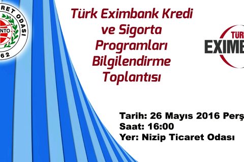 NTO?da Türk Eximbank Kredi Programları Toplantısı Düzenlenecek