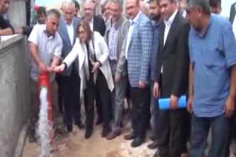 Nizip’te yeni su şebesinin bir kismi devreye girdi