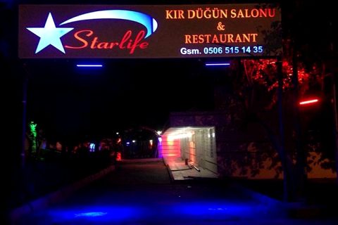 Starlife kir düğün salonu hizmete girdi