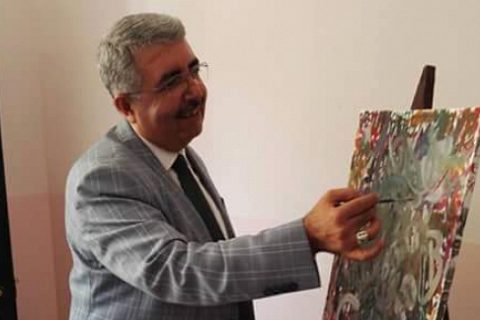 Cengiz GÜNDEŞ´ten Maruf Marufoğlu Anadolu Lisesi Resim Sergisine Ziyaret