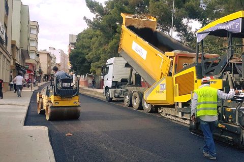 Ptt caddesi yenilendi